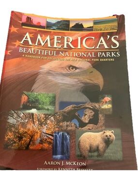 Whitman America's Beautiful National Parks Book Unisex OS Red Excellent Quarters